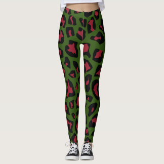 Leopardシームレスパターン レギンス