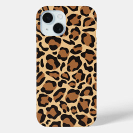 Leopardシームレスパターン iPhone 15ケース