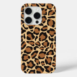 Leopardシームレスパターン iPhone 15 Proケース