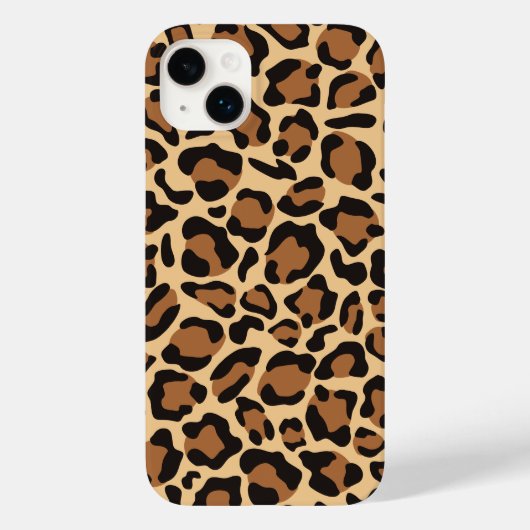 Leopardシームレスパターン Case-Mate iPhoneケース (裏面)