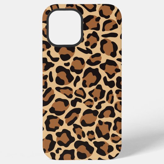 Leopardシームレスパターン iPhoneケース (裏面)