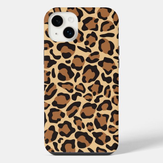 Leopardシームレスパターン iPhoneケース (裏面)