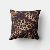 Leopardチャーム:はっきりしたステートメント クッション (裏面)