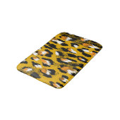 Leopardテクスチャアニマルプリント背景 バスマット (アングル)