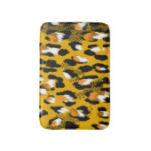 Leopardテクスチャアニマルプリント背景 バスマット (正面縦)