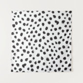 Leopardテクスチャ：ヴィンテージシームレスパターン。 タペストリー (正面(横))