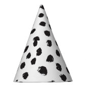 Leopardテクスチャ：ヴィンテージシームレスパターン。 パーティーハット (右)