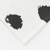 Leopardテクスチャ:ヴィンテージシームレスパターン。 フリースブランケット (角)