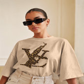 Leopardデザインシャツラグジュアリーデザイナーロゴユニーク Tシャツ