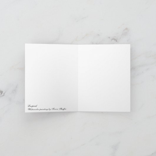 Leopardノートカード カード (内部)