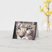 Leopardノートカ空白のード カード (黄色い花)