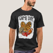 Leopardハートサッカーママとの試合日 Tシャツ (正面)