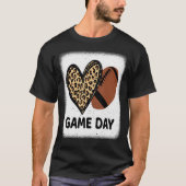 Leopardハートサッカーママとの試合日 Tシャツ (正面)