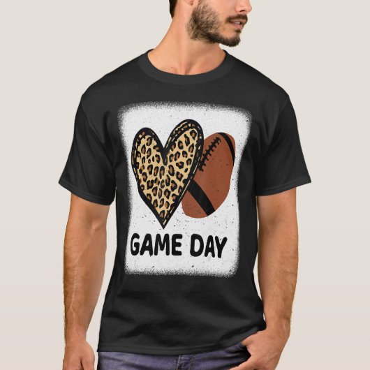 Leopardハートサッカーママとの試合日 Tシャツ (正面)