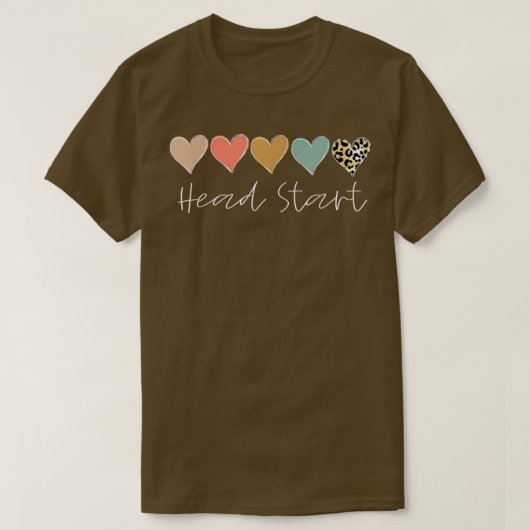 Leopardハート先生学生、先頭に戻る Tシャツ (デザイン正面)