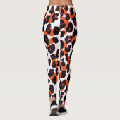 Leopardパタカラフルーン：シームレスデザイン。 レギンス (裏面)