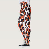Leopardパタカラフルーン：シームレスデザイン。 レギンス (左)