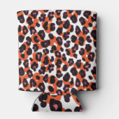 Leopardパタカラフルーン:シームレスデザイン。 缶クーラー (裏面)