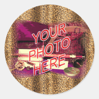 Leopardフレームテンプレート ラウンドシール