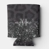 Leopardプリントとグリッター 缶クーラー (裏面)