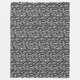 Leopardプリントアクセント フリースブランケット