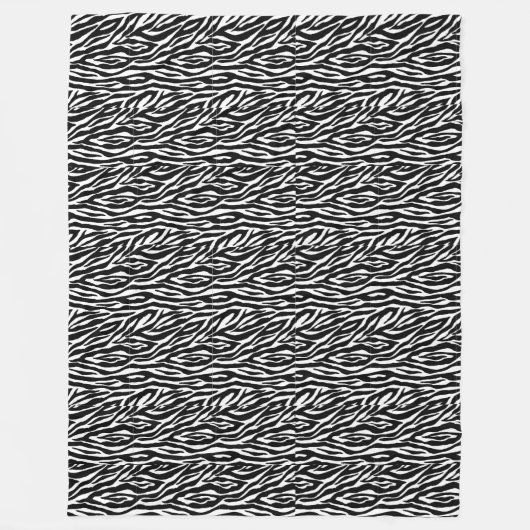 Leopardプリントアクセント フリースブランケット (正面)