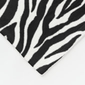 Leopardプリントアクセント フリースブランケット (角)