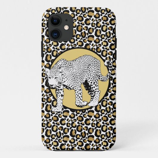 Leopardプリントオールオーバーデザイン Case-Mate iPhoneケース (裏面)