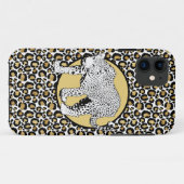 Leopardプリントオールオーバーデザイン Case-Mate iPhoneケース (裏面(横))