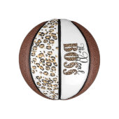 Leopardプリントザ実在ボス ミニバスケットボール (縦)