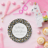 Leopardプリント紙パーソナライズされたプレート- Cheetah ペーパープレート (パーティー)