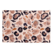 Leopardプリント、シームレス、ベージュの背景。 枕カバー (裏面)