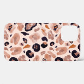 Leopardプリント、シームレス、ベージュの背景。 Case-Mate iPhoneケース (裏面 (横))