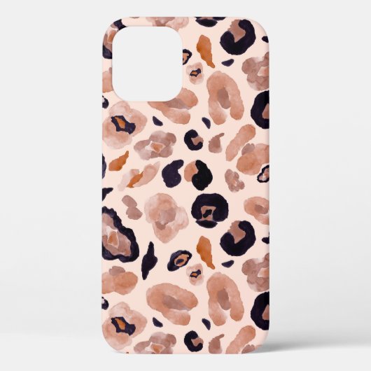 Leopardプリント、シームレス、ベージュの背景。 Case-Mate iPhoneケース (裏面)