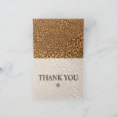 Leopardプリント/ナチュラル/サンキューカード サンキューカード (内部)