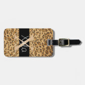 LeopardプリントXモノグラムイニシャルラゲージタグ ラゲッジタグ (正面横)