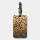 LeopardプリントXモノグラムイニシャルラゲージタグ ラゲッジタグ (裏面縦)