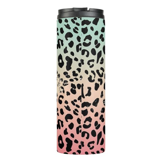 Leopard印はっきりした刷メッセージ タンブラー (裏面)
