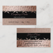 Leopard印エレガント刷名刺テンプレート 名刺 (正面/裏面)