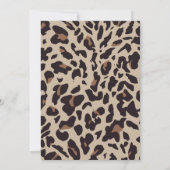Leopard印パーソナライズされた刷ノート サンキューカード (裏面)