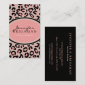 Leopard印ファンキー刷カスタム名刺:: Pink 名刺 (正面/裏面)
