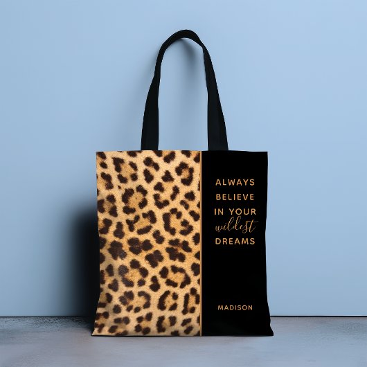 Leopard印信じパーソナライズされたスタイリッシュモダン トートバッグ