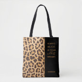 Leopard印信じパーソナライズされたスタイリッシュモダン トートバッグ (正面)