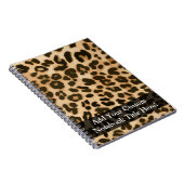 Leopard印刷の背景 ノートブック (右側)