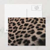Leopard印刷の背景 ポストカード (正面/裏面)