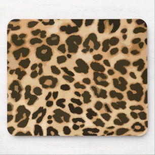 Leopard印刷の背景 マウスパッド