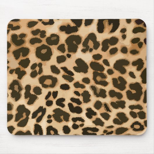 Leopard印刷の背景 マウスパッド (正面)