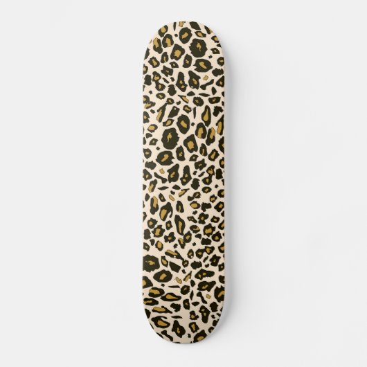 Leopard印刷パターン スケートボード (正面)