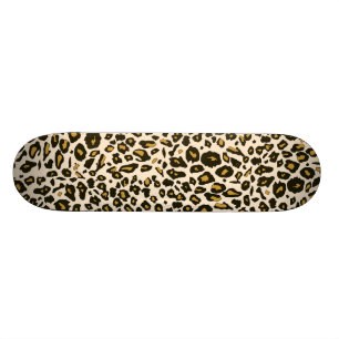 Leopard印刷パターン スケートボード