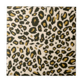 Leopard印刷パターン タイル (正面)